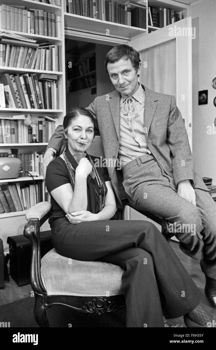 Der deutsche Schauspieler Heinz Bennent mit seiner Frau Paulette Renou