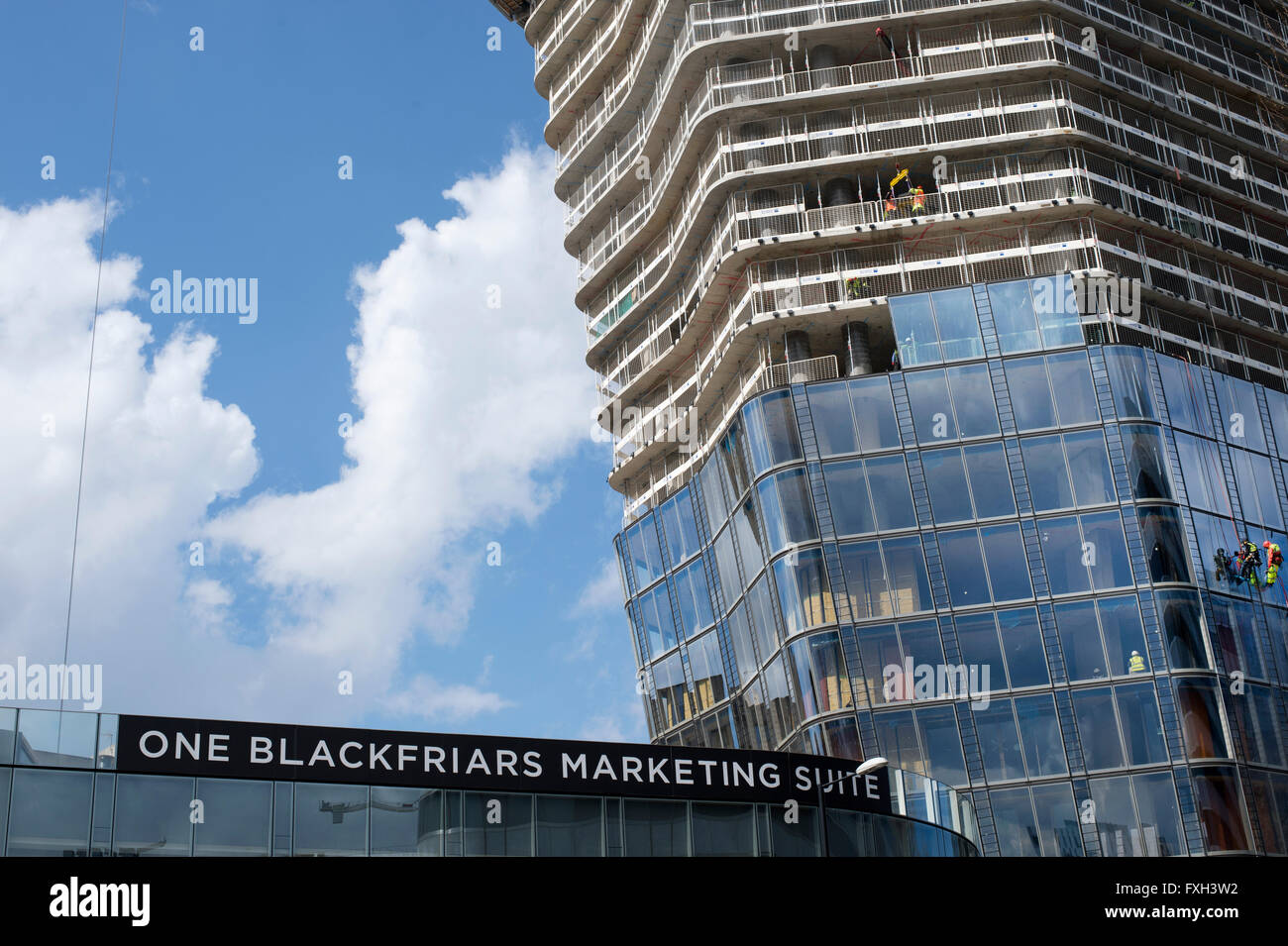 London. One Blackfriars. New construction. Stock Photo