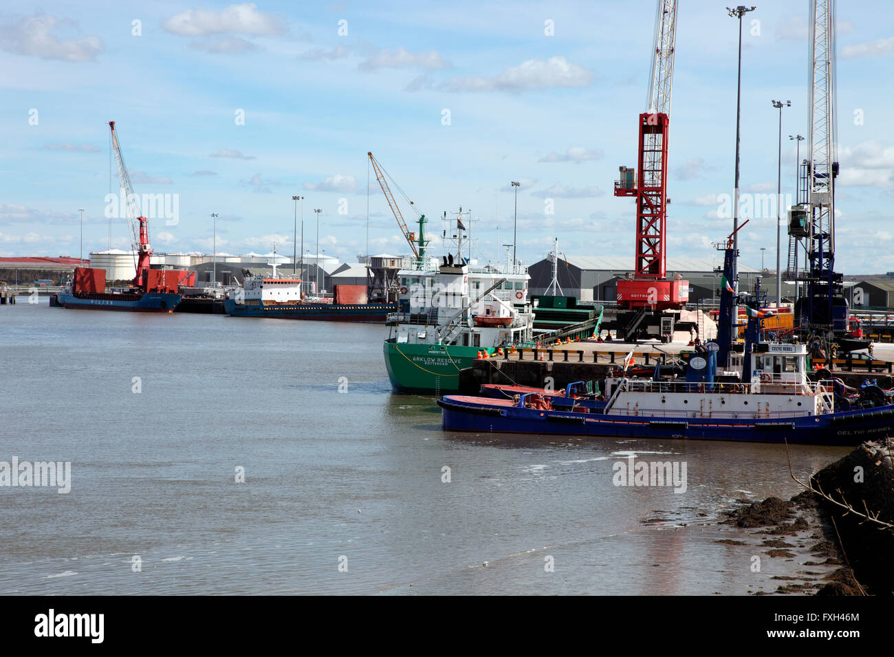 Foynes Port in the Shannon Estuary, Ireland Stock Photo Alamy