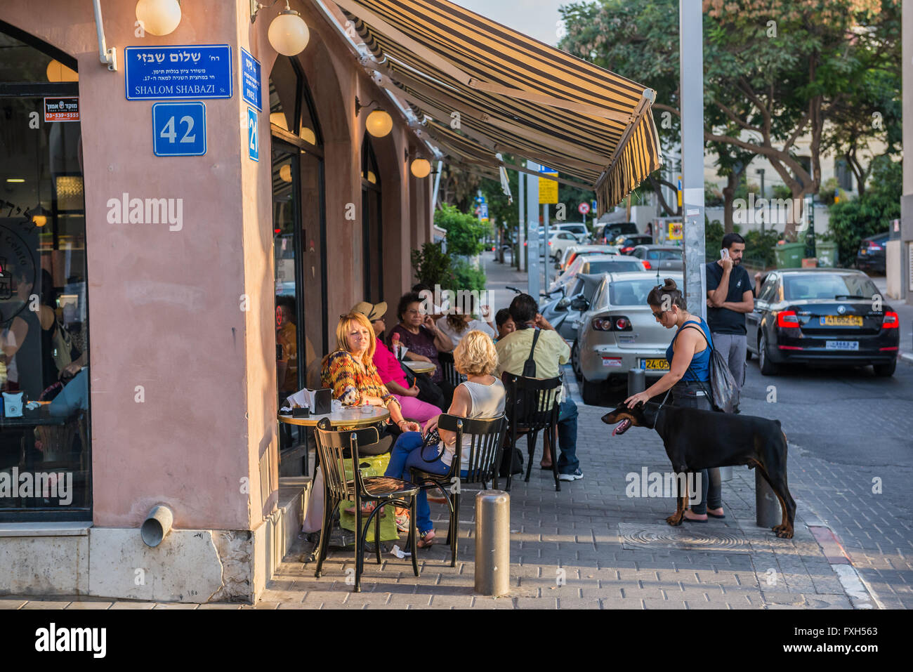 icecream shop at Shalom Shabazi street in Neve Tzedek neighborhood