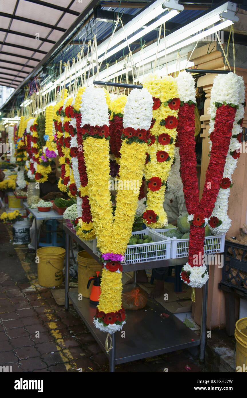 Indian flower garland hires stock photography and images Alamy