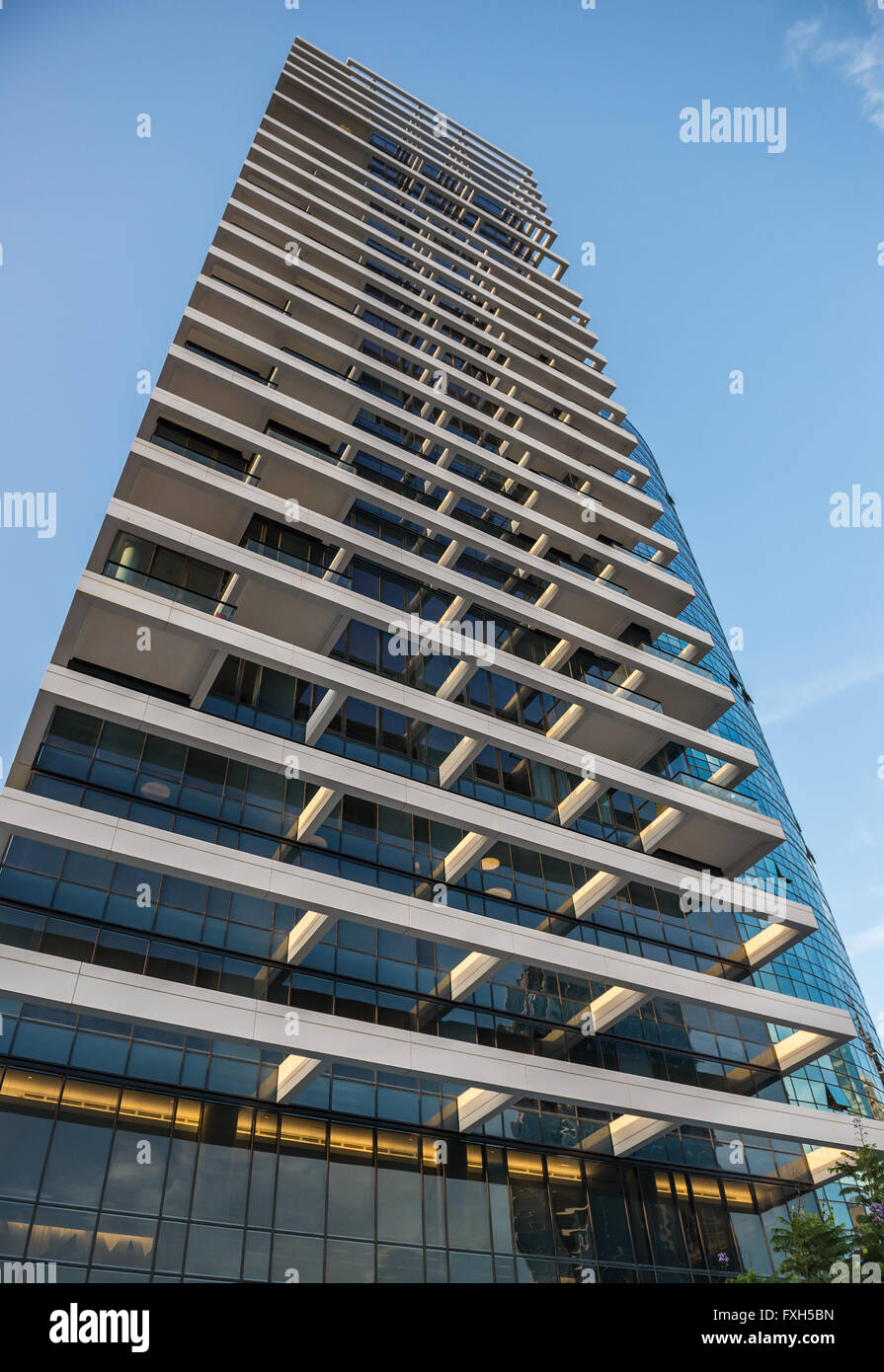 1 Rothschild Boulevard Tower in Tel Aviv city, Israel Stock Photo Alamy