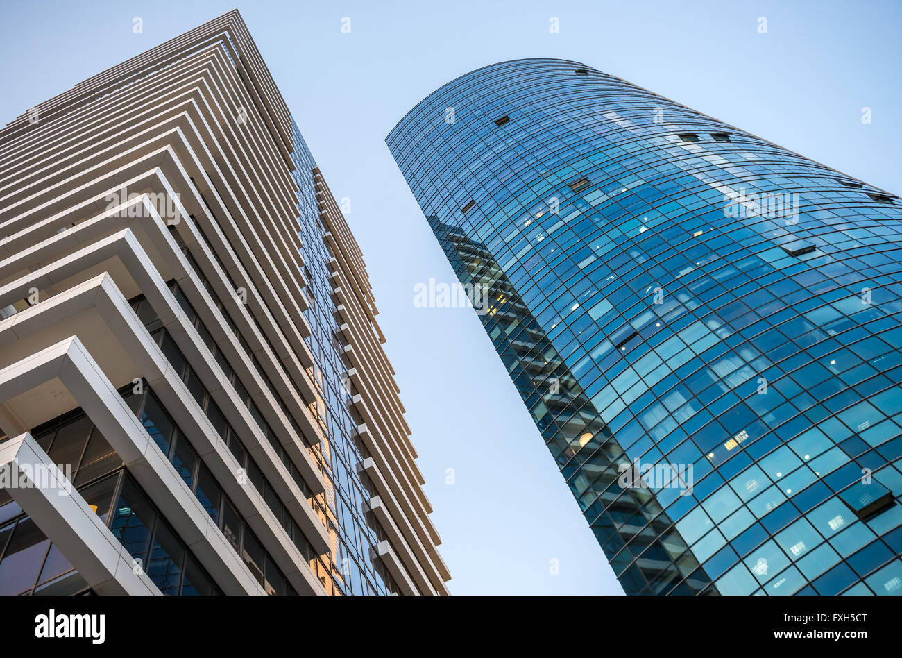 1 Rothschild Boulevard Tower and Africa Israel Tower in Tel Aviv city, Israel Stock Photo Alamy