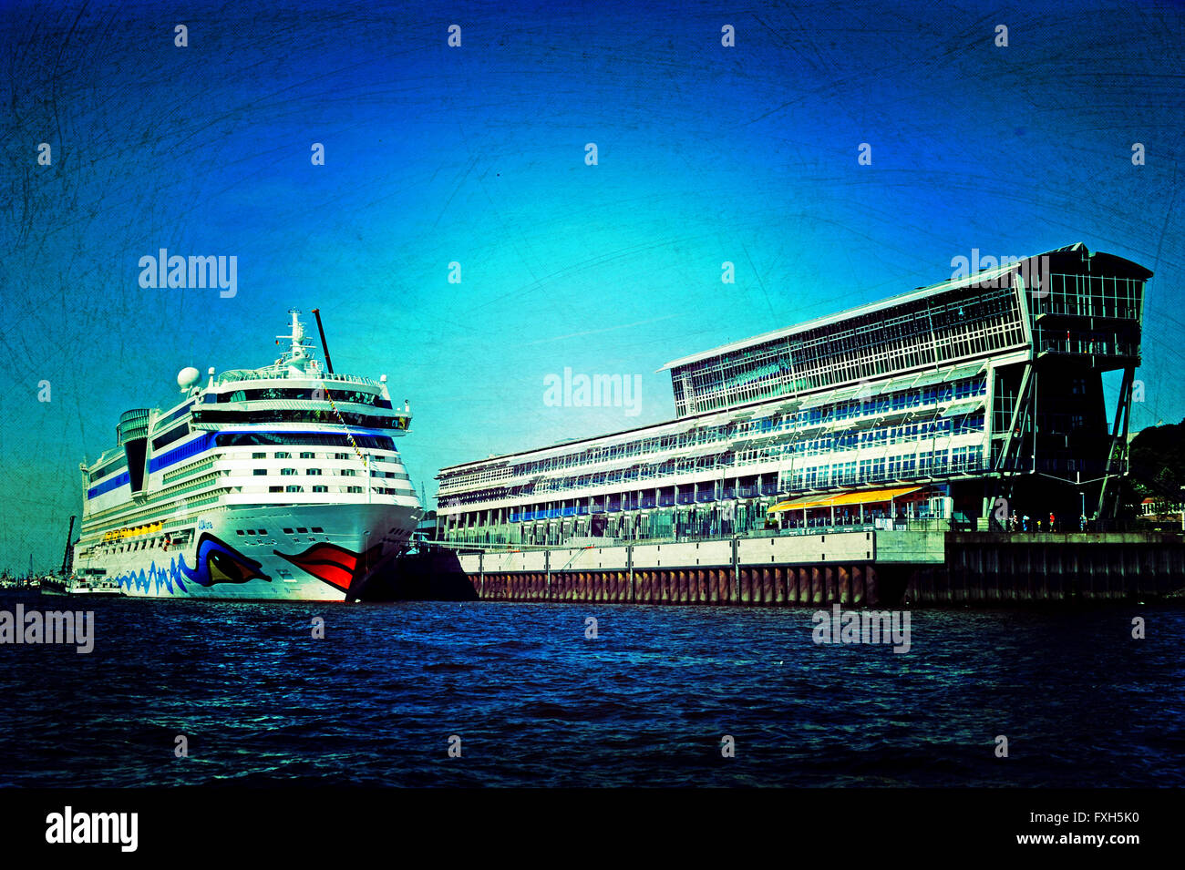 Cruise Ship AIDA in Hamburg, Germany. Stock Photo