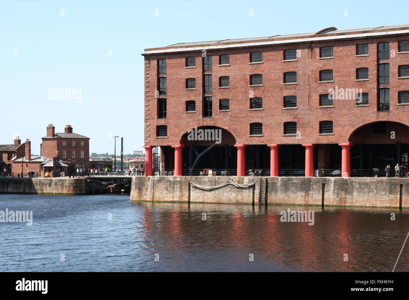 Albert Docks,Liverpool, redeveloped as a tourist attraction. Stock Photo