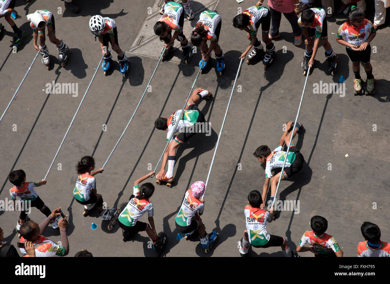The image of procession  was shot in Girgaon Mumbai, Maharashtra, India Stock Photo