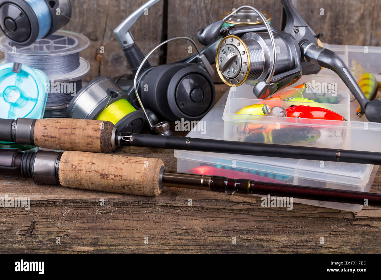 Cork rod handle hi-res stock photography and images - Alamy