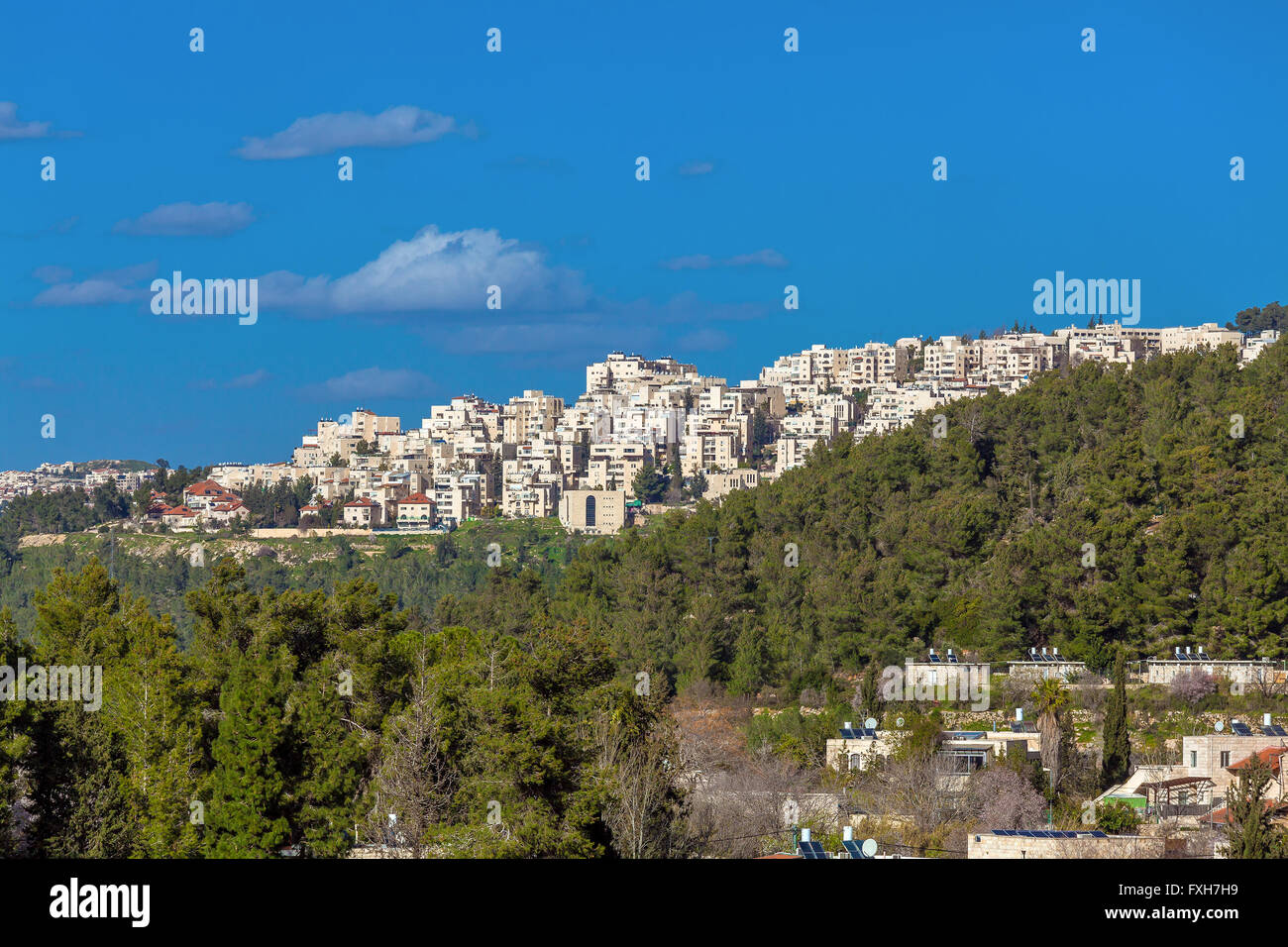 Jerusalem modern apartment houses, Israel Stock Photo Alamy