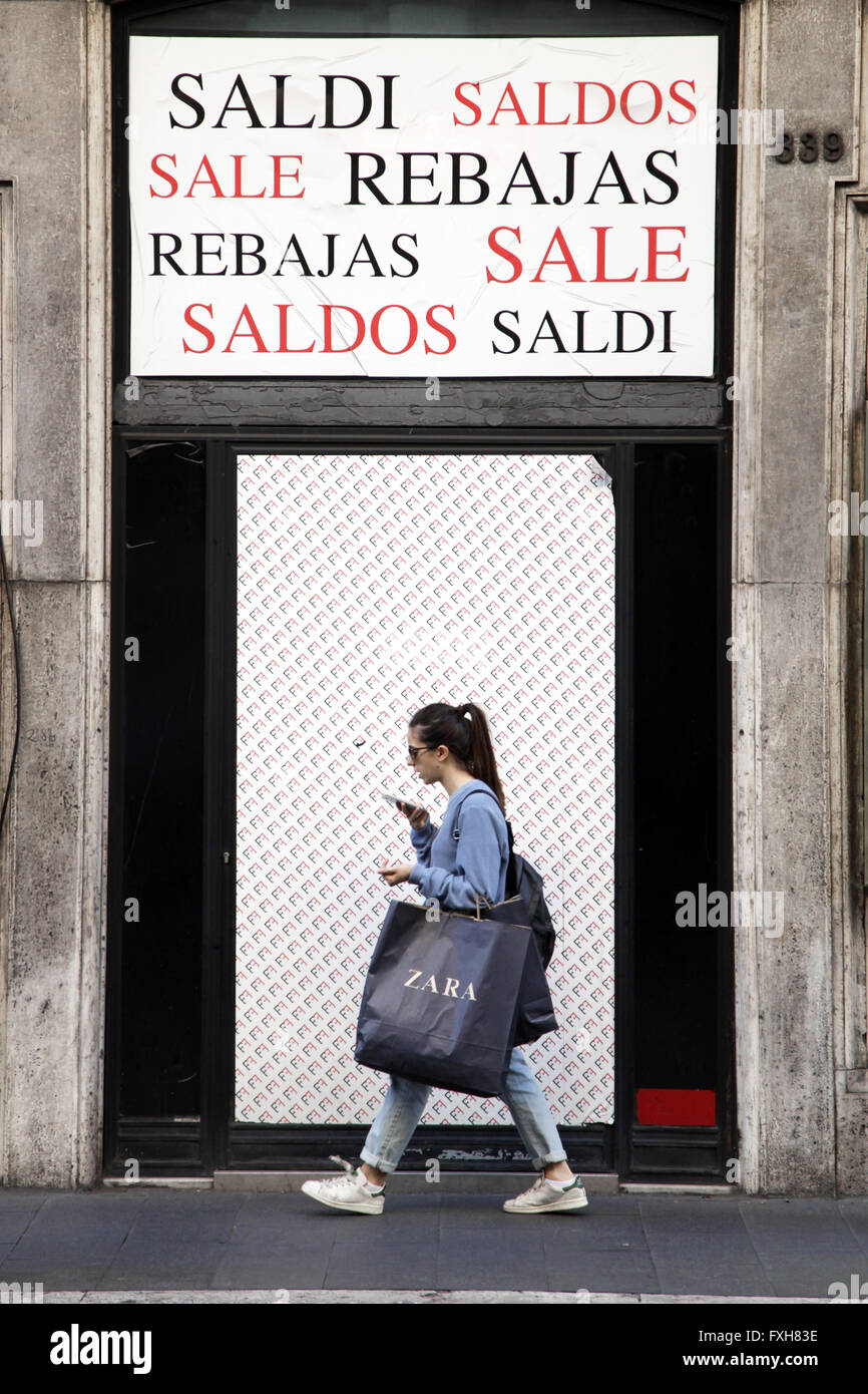 Zara italy hi-res stock photography and images - Alamy