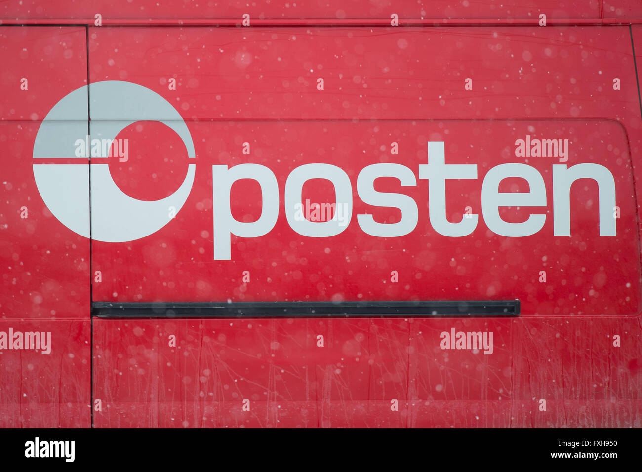 Posten Norwegian postal service. Stock Photo