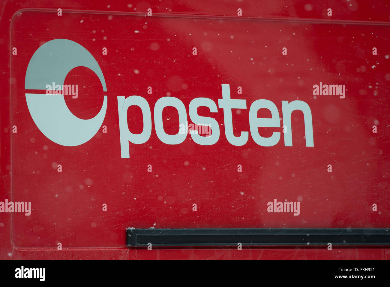 Posten Norwegian postal service. Stock Photo