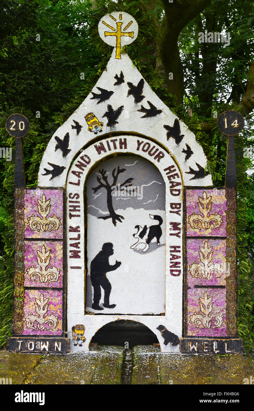 Tissington Well Dressing Stock Photo Alamy