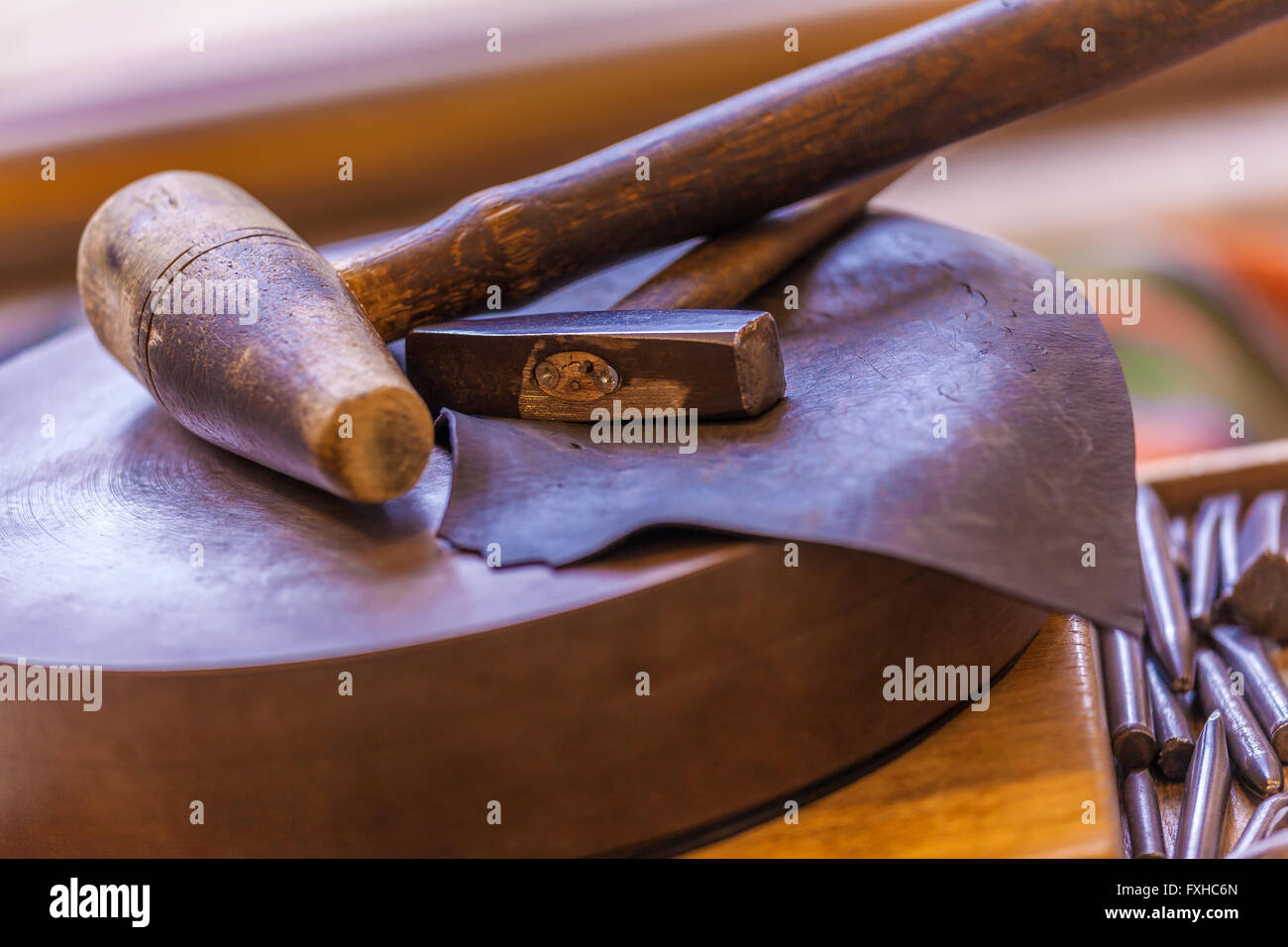 Tools for Hand Metal Embossing and Chasing Stock Photo Alamy