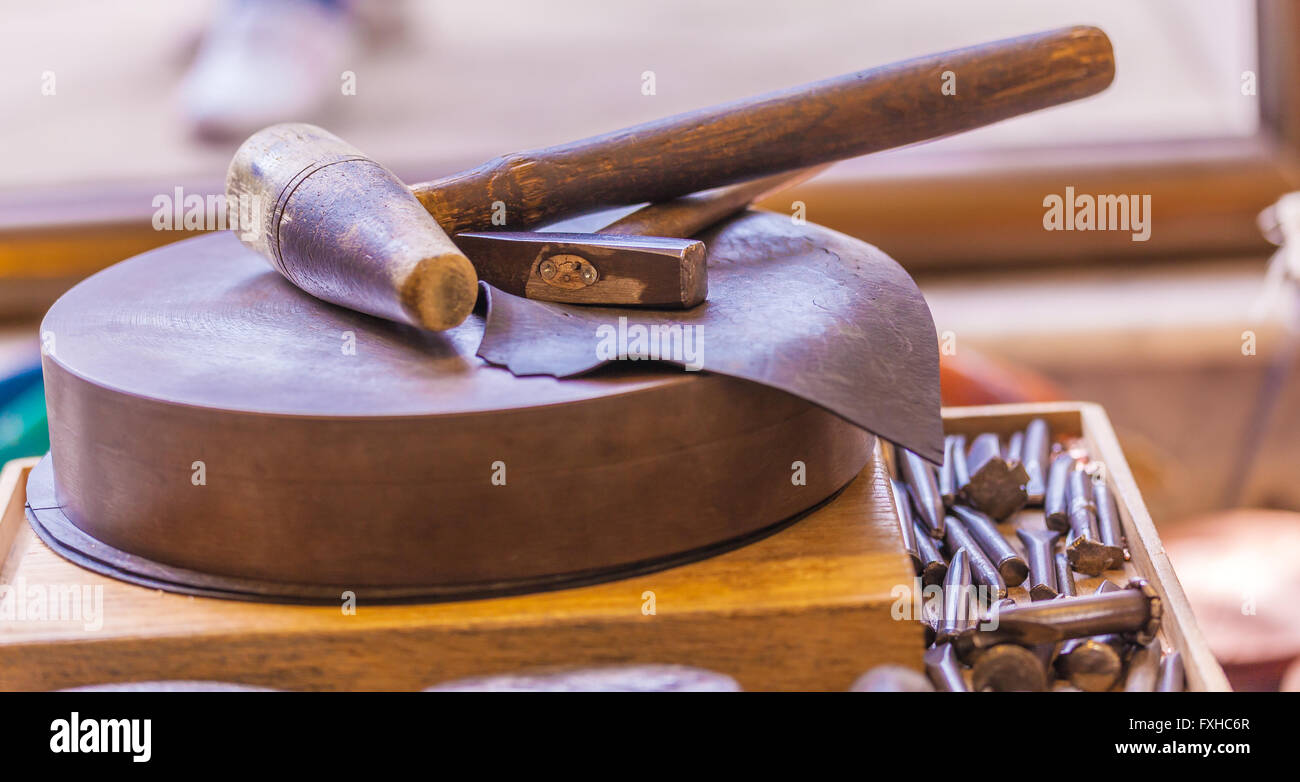 Tools for Hand Metal Embossing and Chasing Stock Photo Alamy