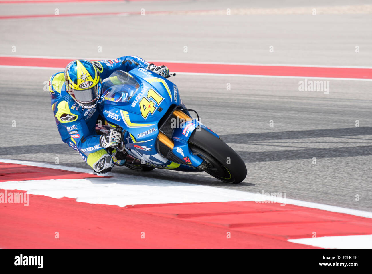 Aleix Espargaro Of Motogp Team Suzuki Ecstar Seen During The 16 Red Bull Grand Prix Of The Americas At Circuit Of The Americas Stock Photo Alamy
