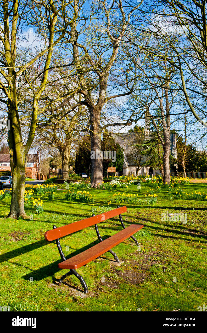 Village Green, Skelton, Central Yorkshire Stock Photo Alamy