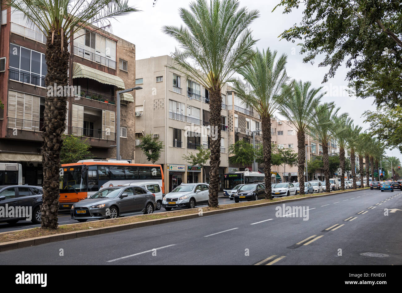 Street in Tel Aviv city, Israel Stock Photo Alamy