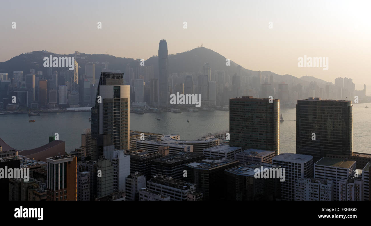 Hong Kong Island from Kowloon Stock Photo Alamy