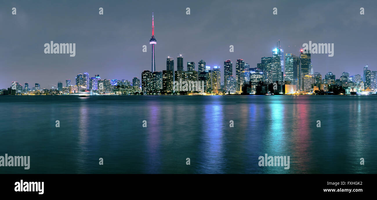 Toronto city at night Stock Photo