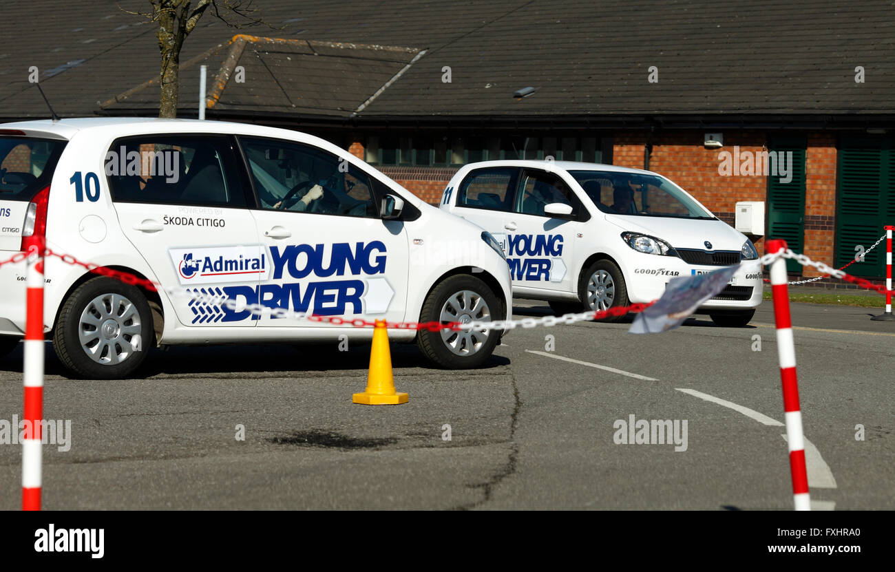Admiral Young driver car scheme for teaching 11 to 17 year olds to drive. Stock Photo