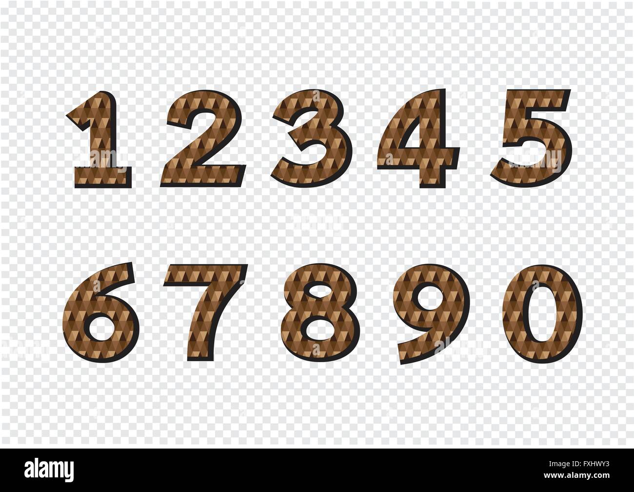 Numbers set. illustration Stock Vector Image & Art - Alamy