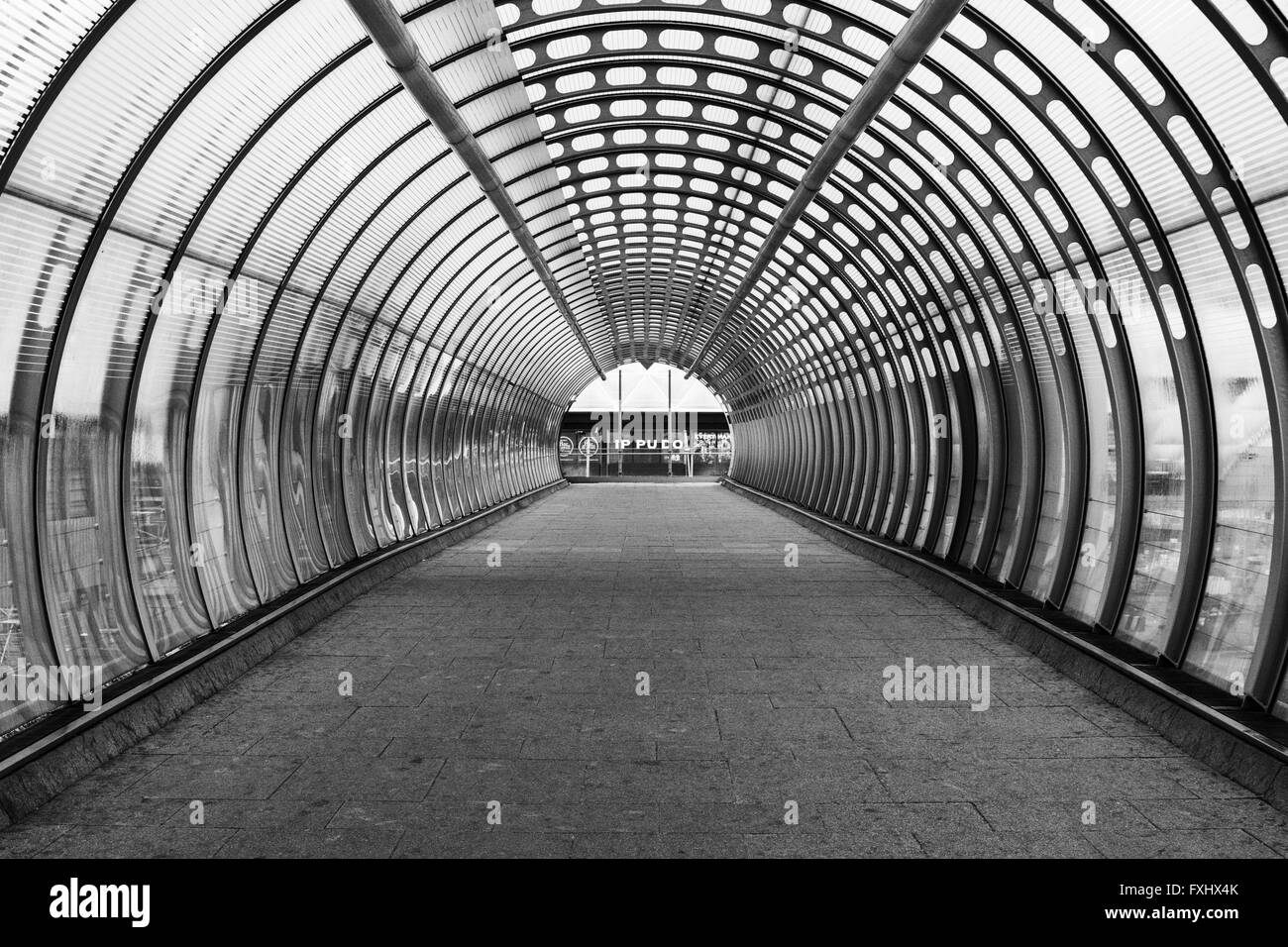 Overpass Tunnel poplar london Stock Photo