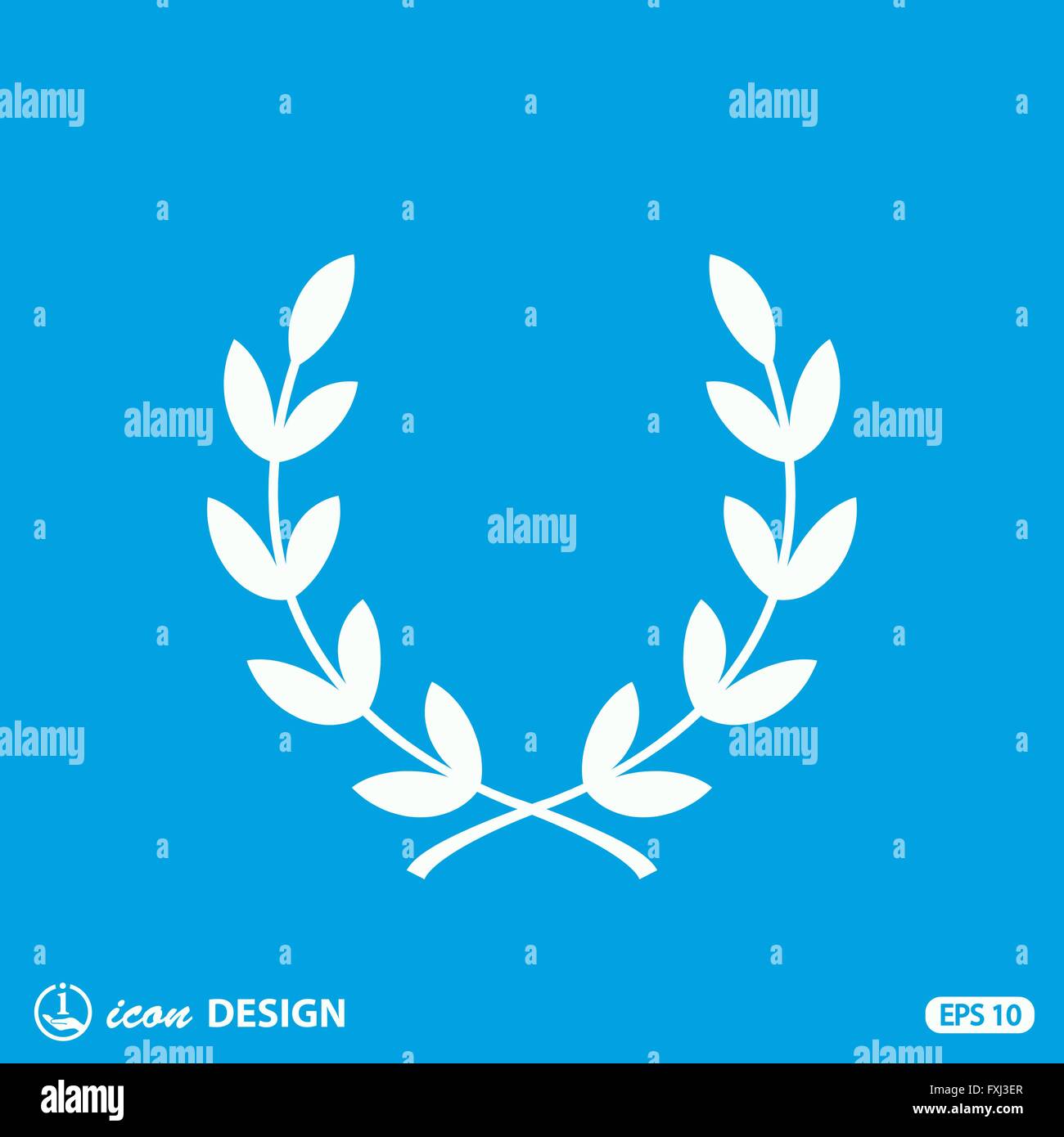 Pictograph of laurel wreath Stock Vector Image & Art - Alamy