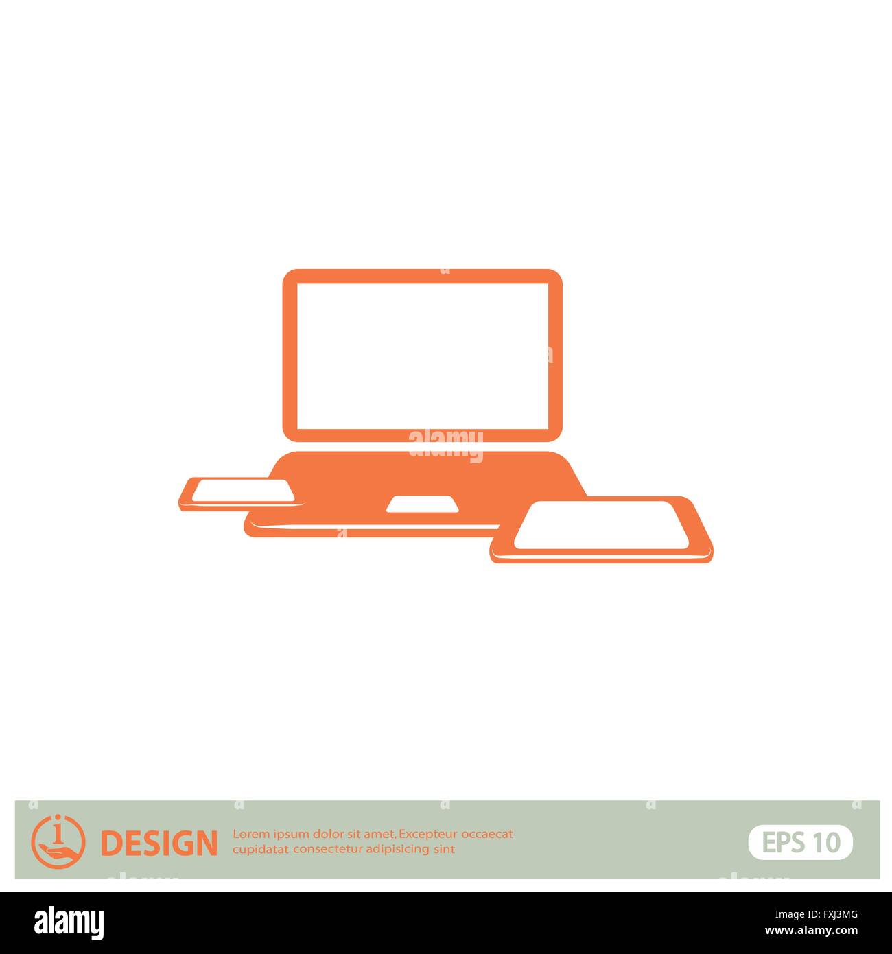 Pictograph of computer Stock Vector Image & Art - Alamy