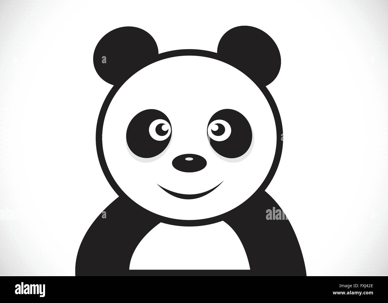 Panda cartoon character Stock Vector
