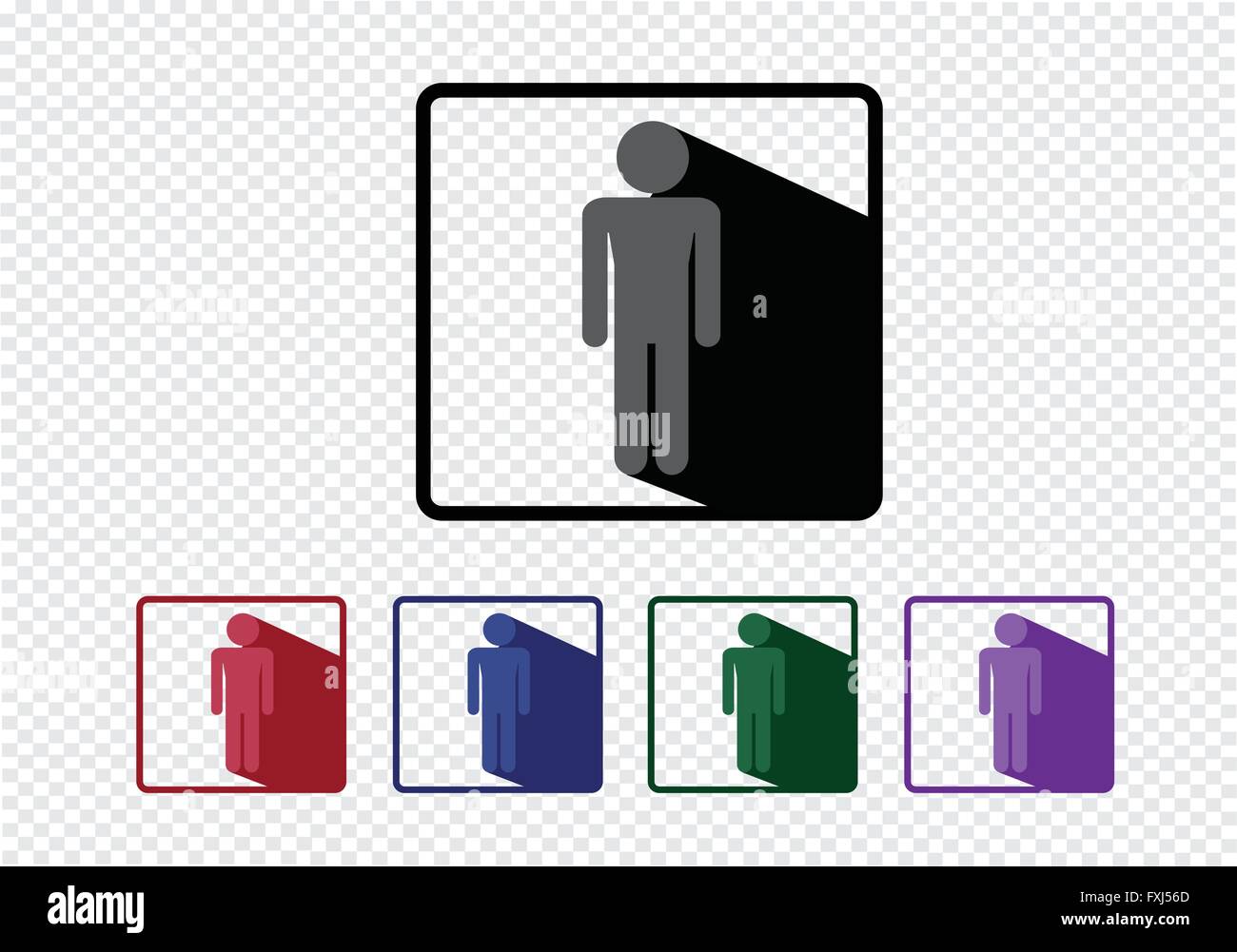 Pictogram People icons for web mobile applications and people signs ...