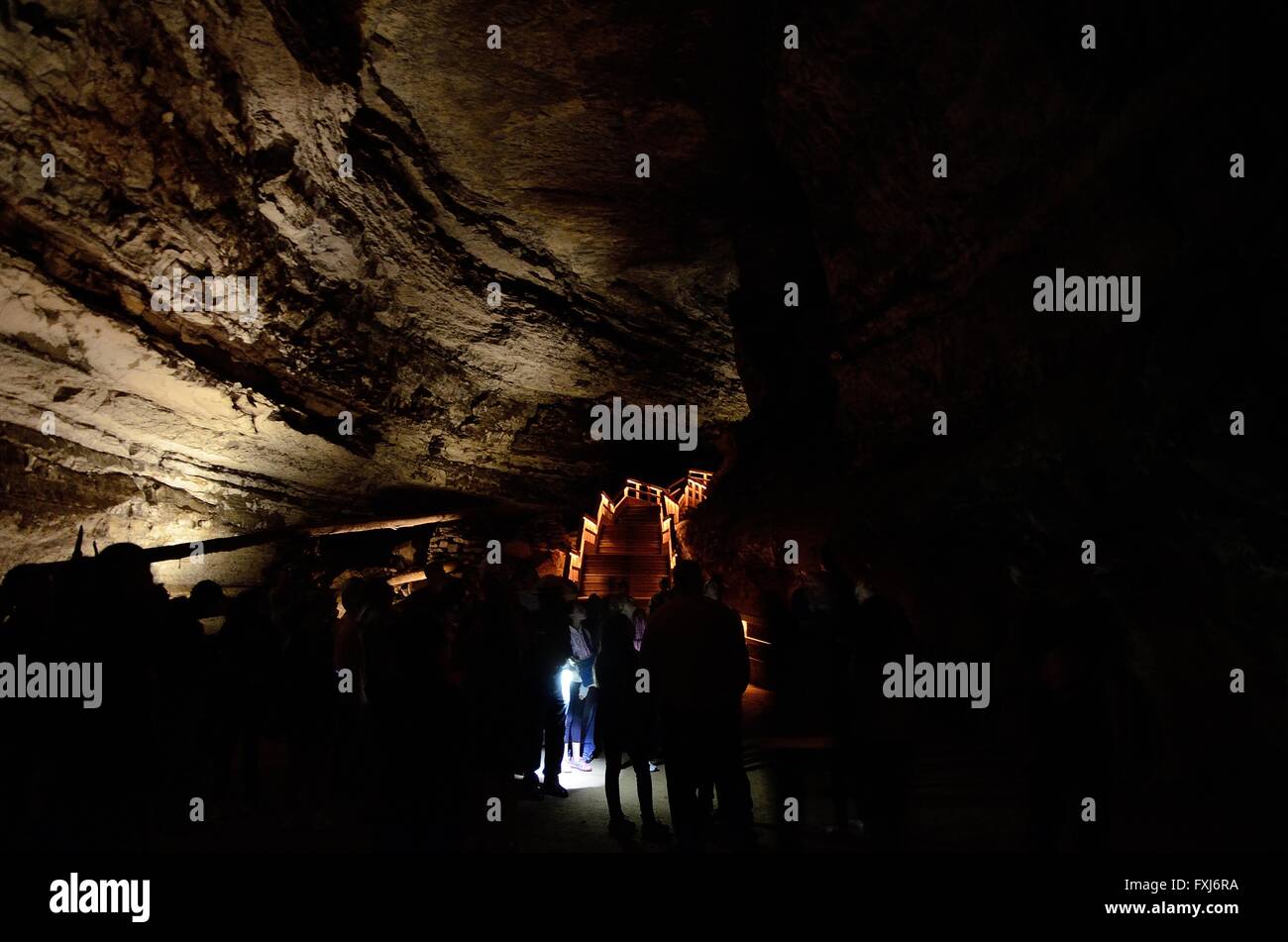A view inside Mammoth Cave, Kentucky USA Stock Photo - Alamy