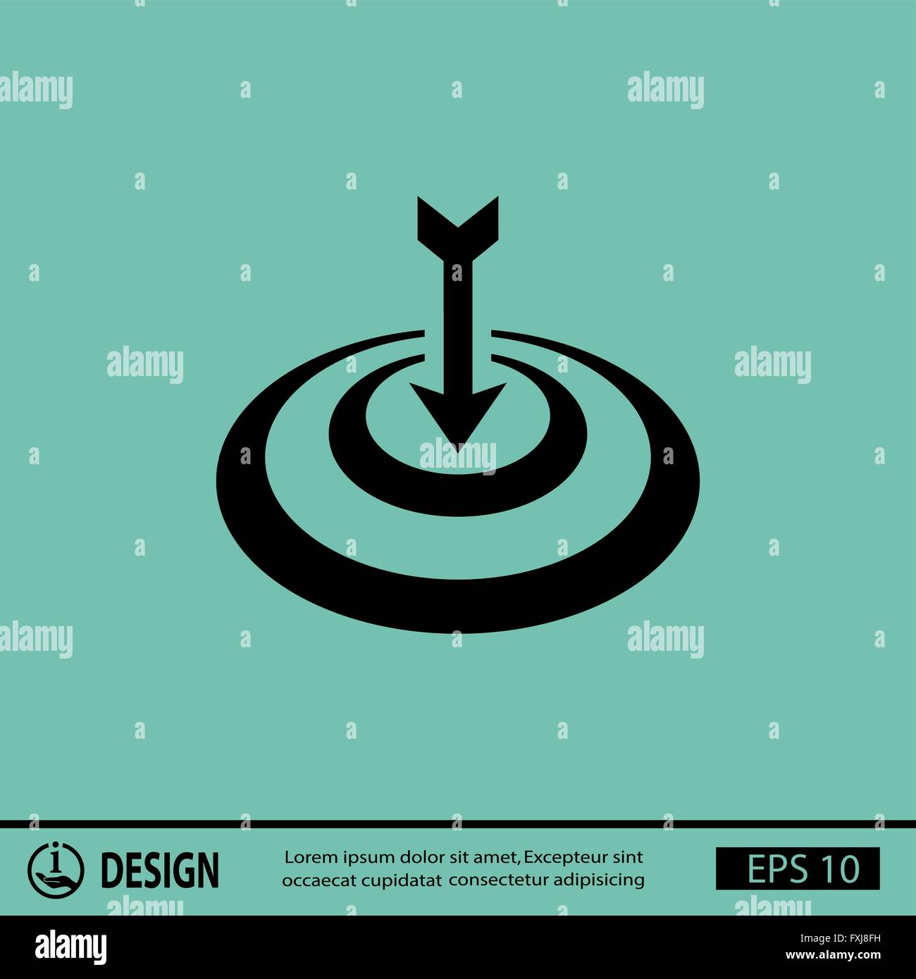 Target Inimage Form Pictograph of target Stock Vector Image & Art - Alamy