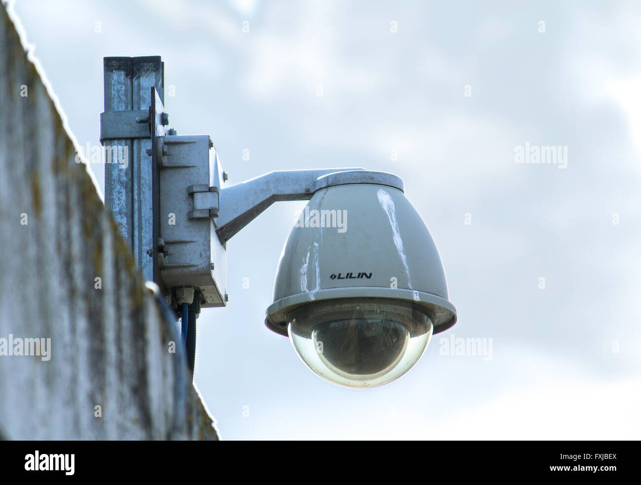 CCTV camera on wall Stock Photo Alamy
