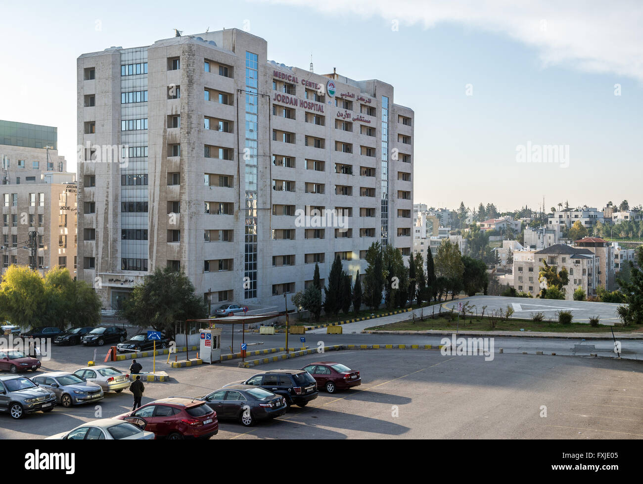 Jordan Hospital medical center in Amman city, capital of Jordan Stock