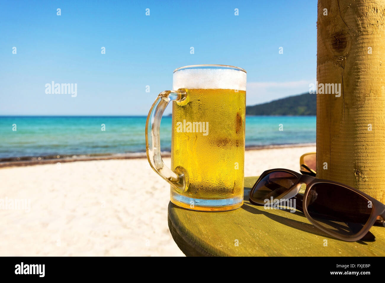 Cold beer. Stock Photo