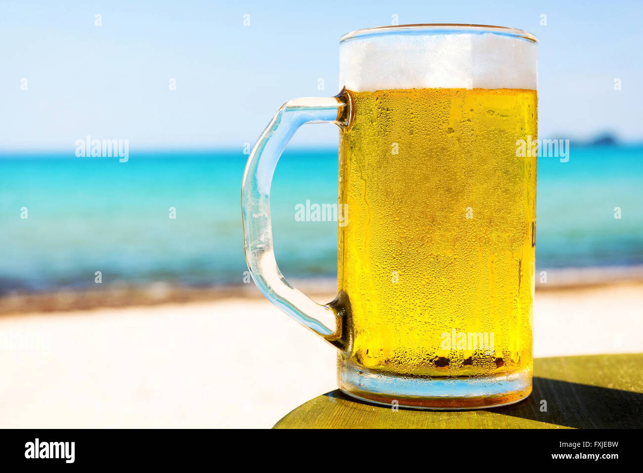 Cold beer. Stock Photo