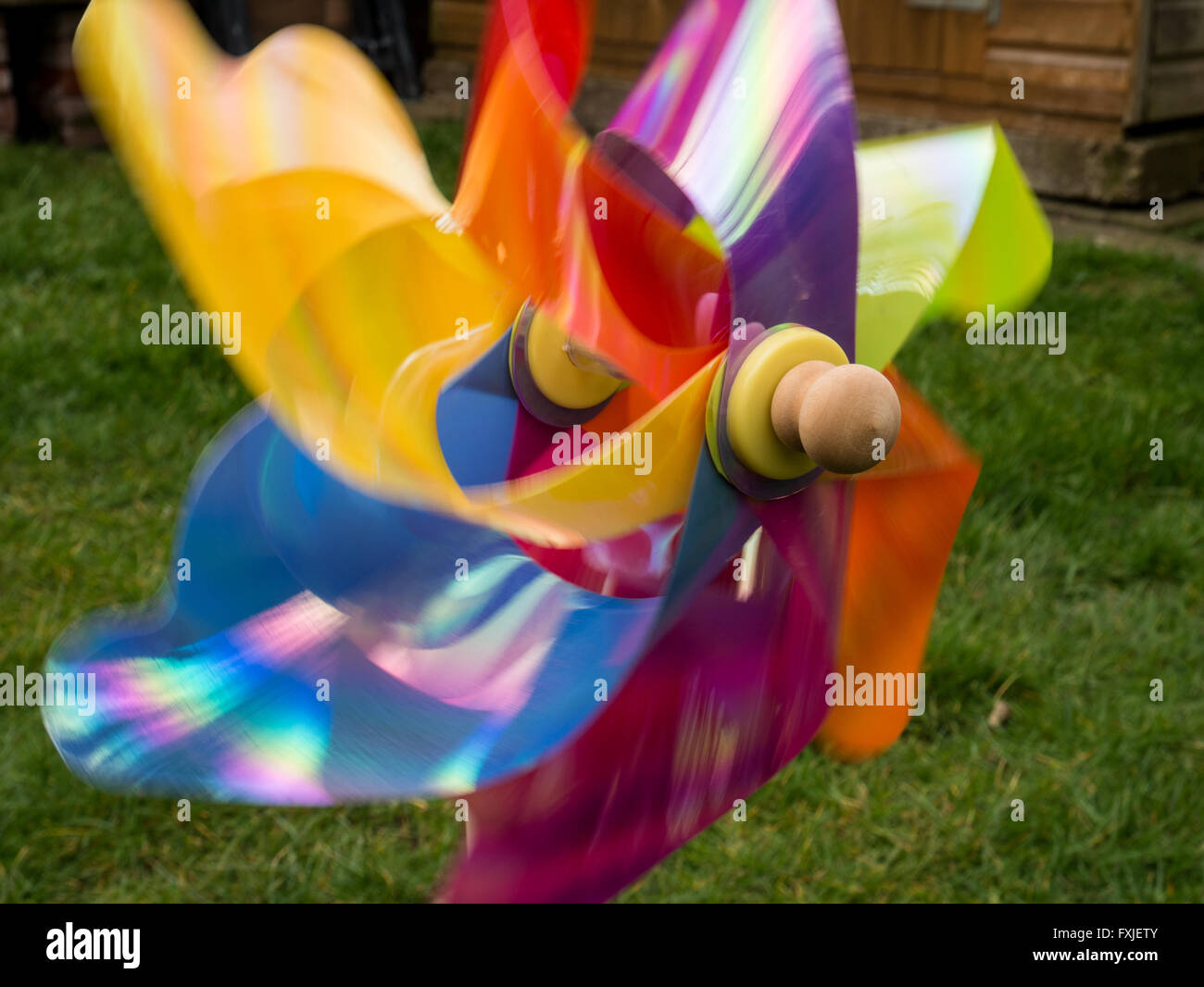 spinning garden windmill toy Stock Photo Alamy