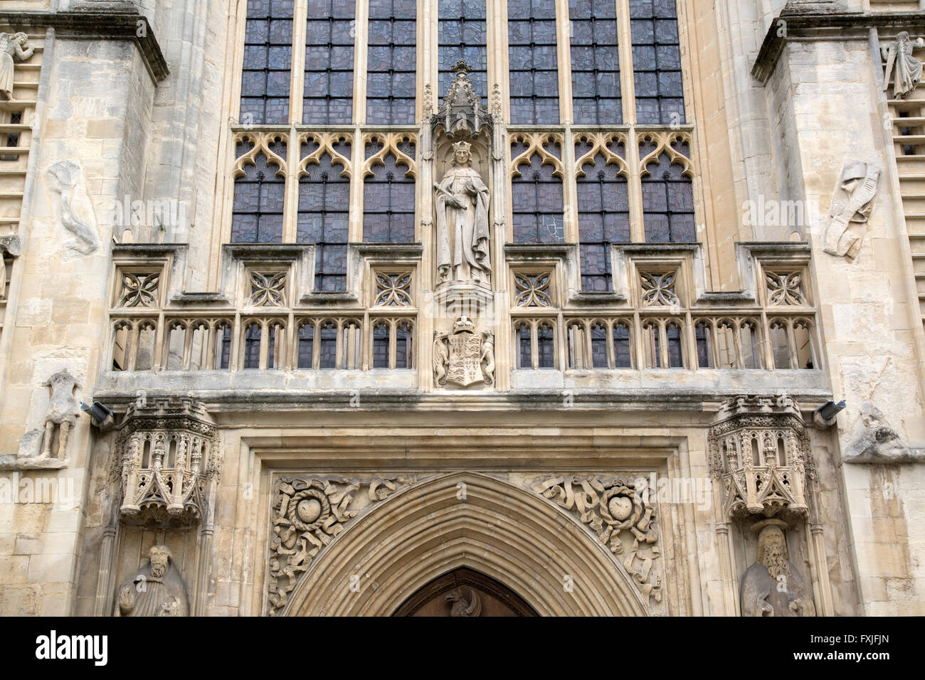Facade of Abbey, Bath, England, UK Stock Photo - Alamy