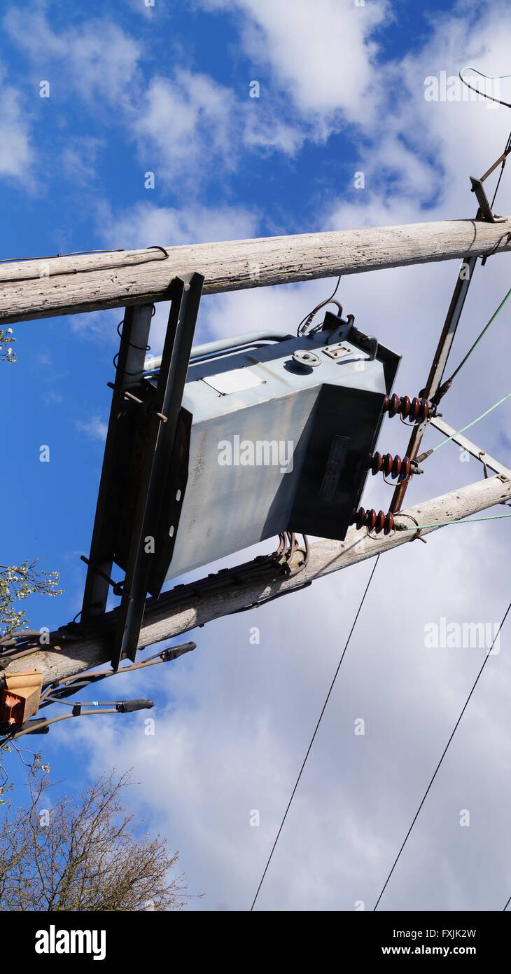 A transformer box on the edge of a field near Stansted, Essex, UK Stock Photo Alamy