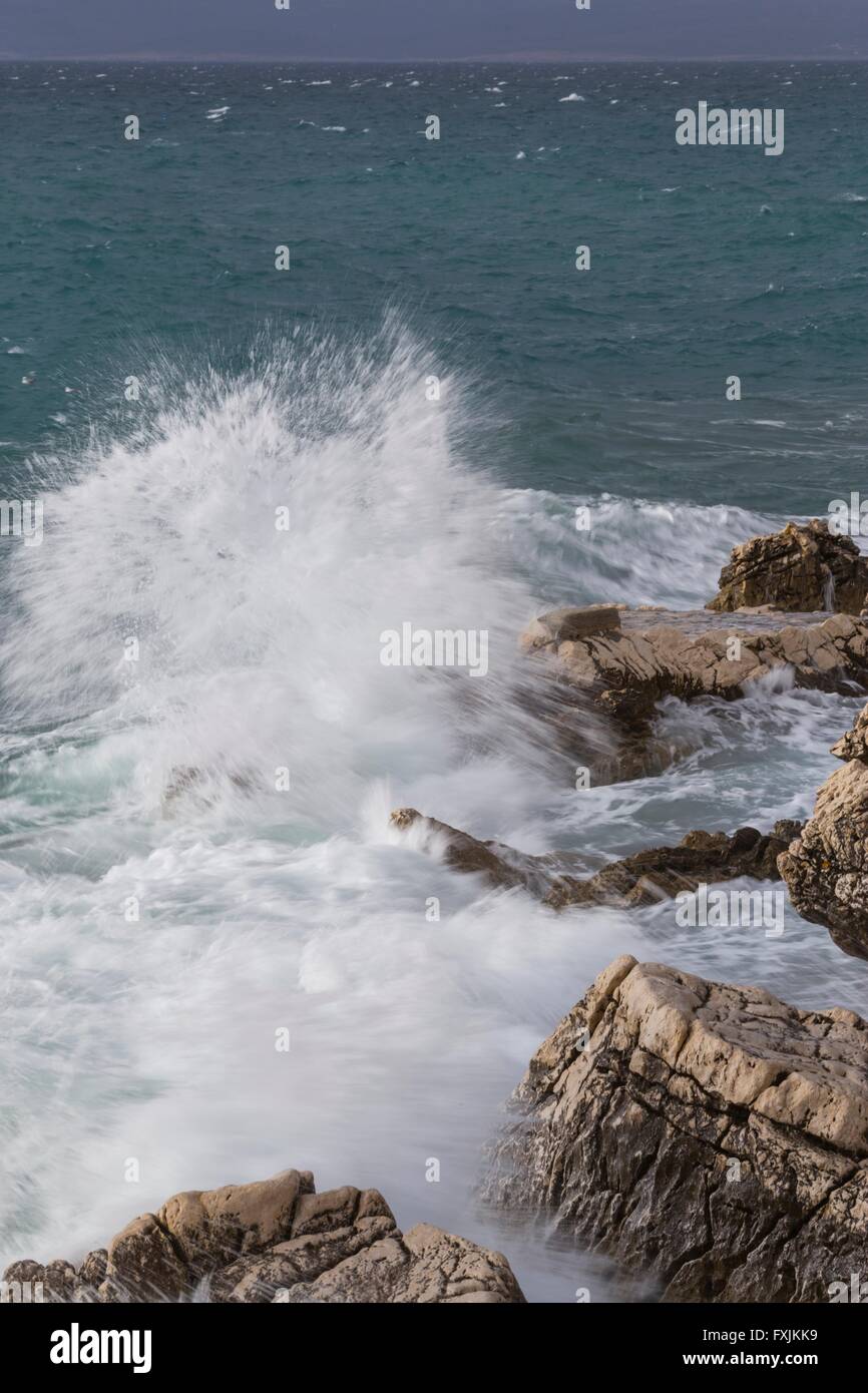 Stormy sea waves Stock Photo