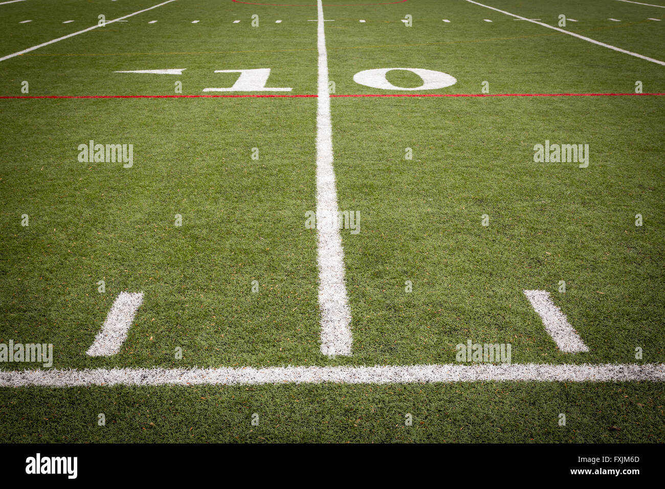 Football field markings Stock Photo Alamy