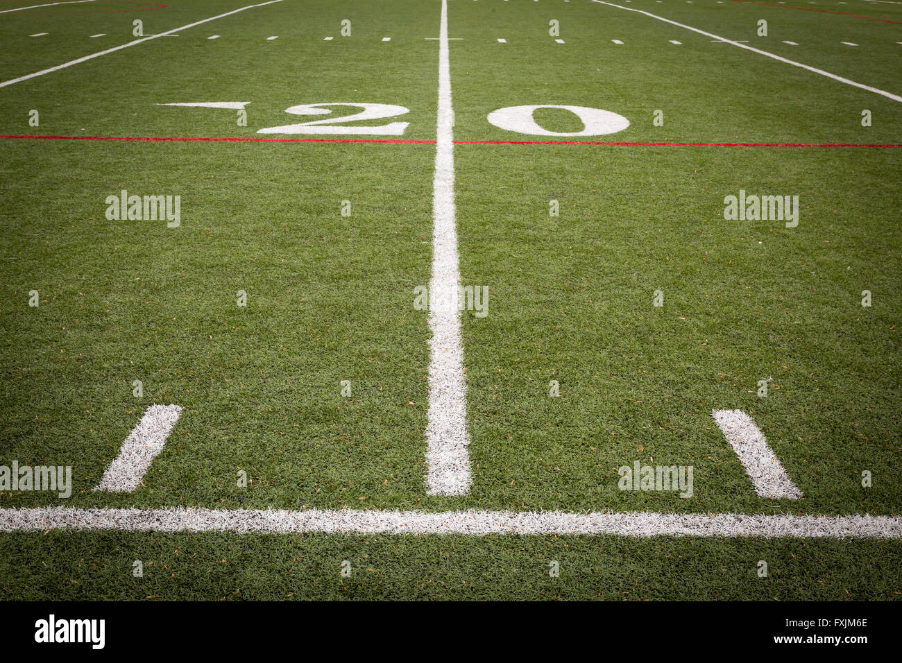 Football field markings Stock Photo Alamy