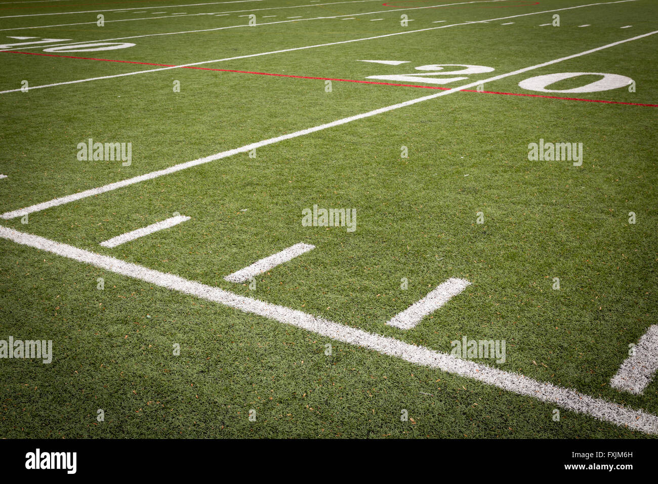 Football field markings Stock Photo Alamy