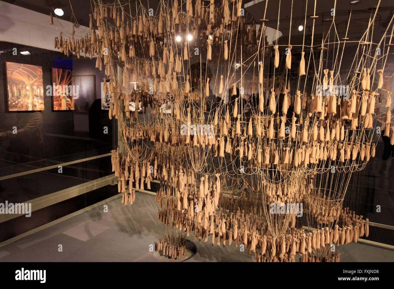 The basement of the Sagrada Familia in Barcelona, Spain houses many