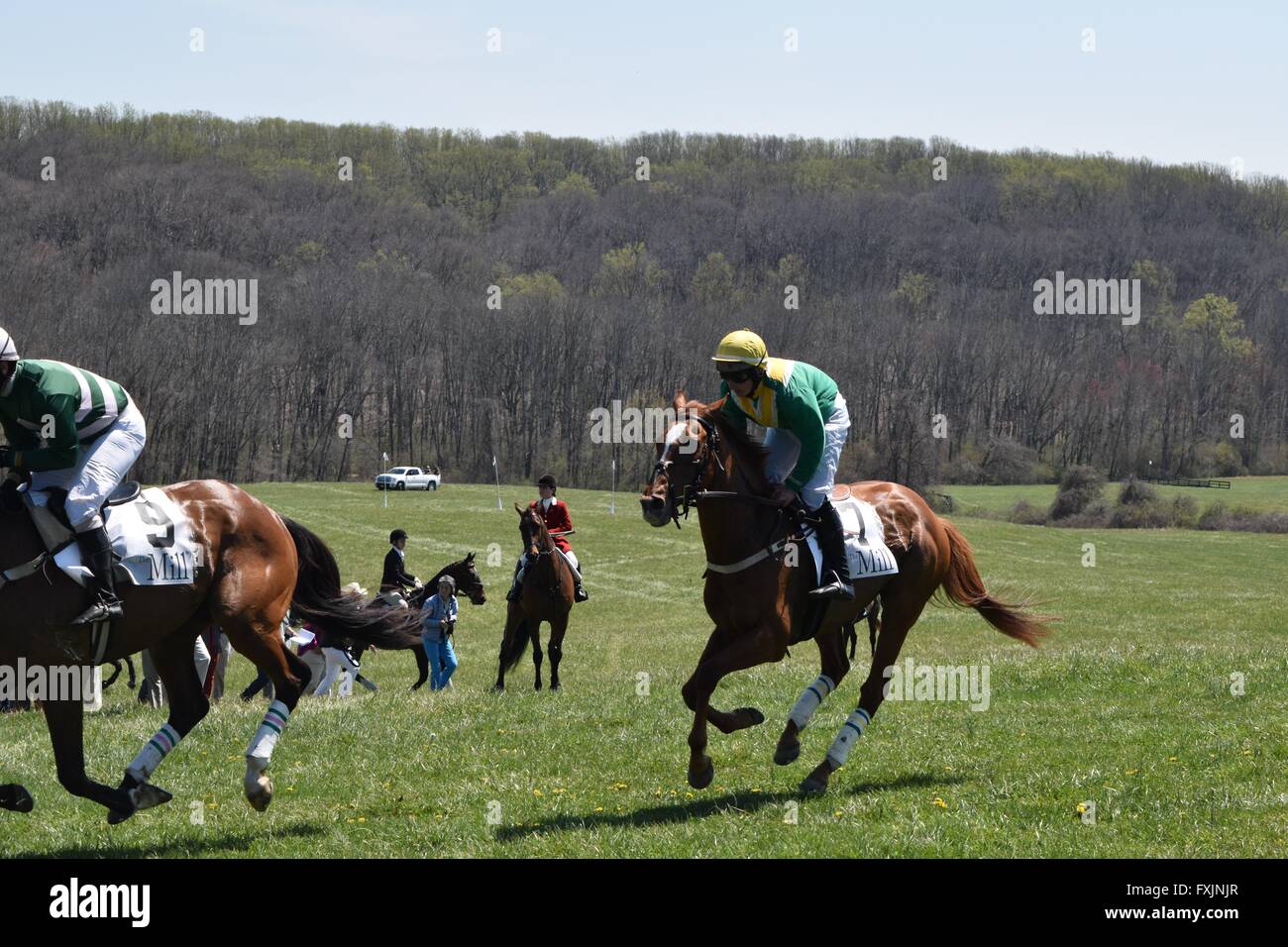 Steeplechase Riders at My Lady's Manor Steeplechase Races in Monkton