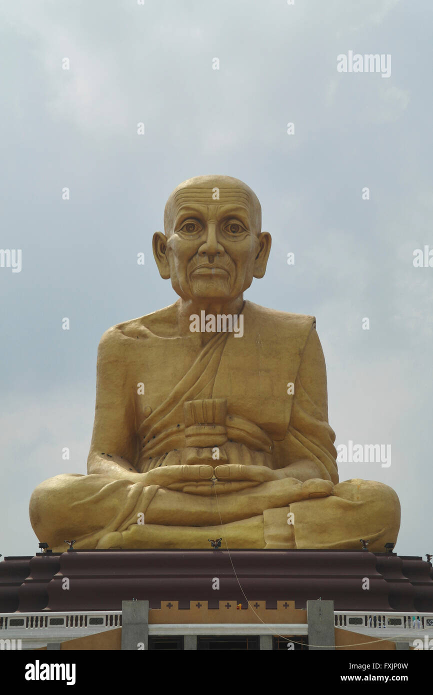 Buddhist Monk Giant Buddha Statue near Ayutthaya Thailand Stock Photo Alamy