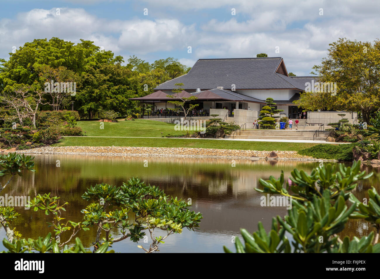Morikami Museum and Japanese Gardens, a centre of Japanese arts and culture, Delray Beach, Palm Beach County, Florida USA Stock Photo