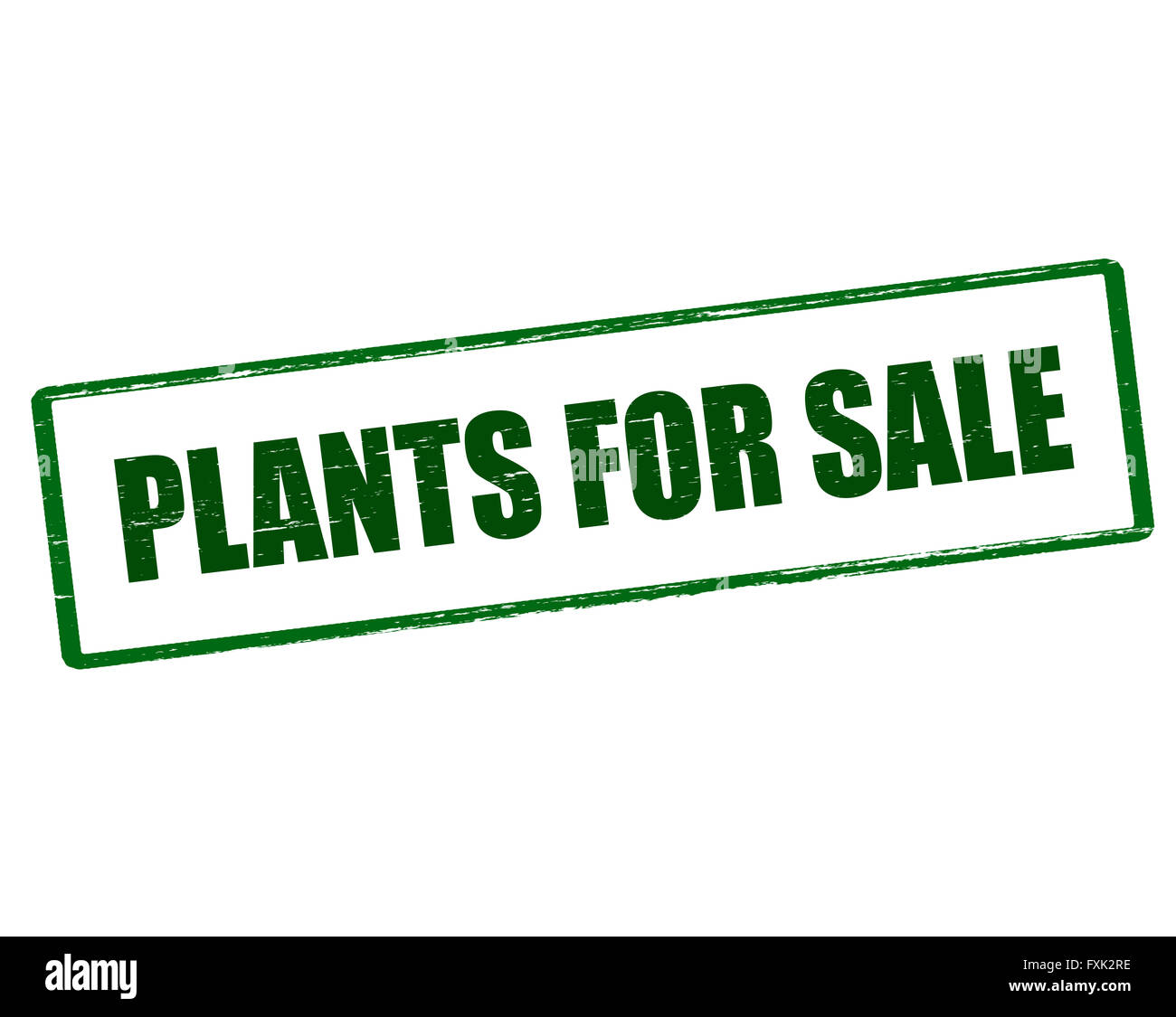Rubber stamp with text plants for sale inside, vector illustration