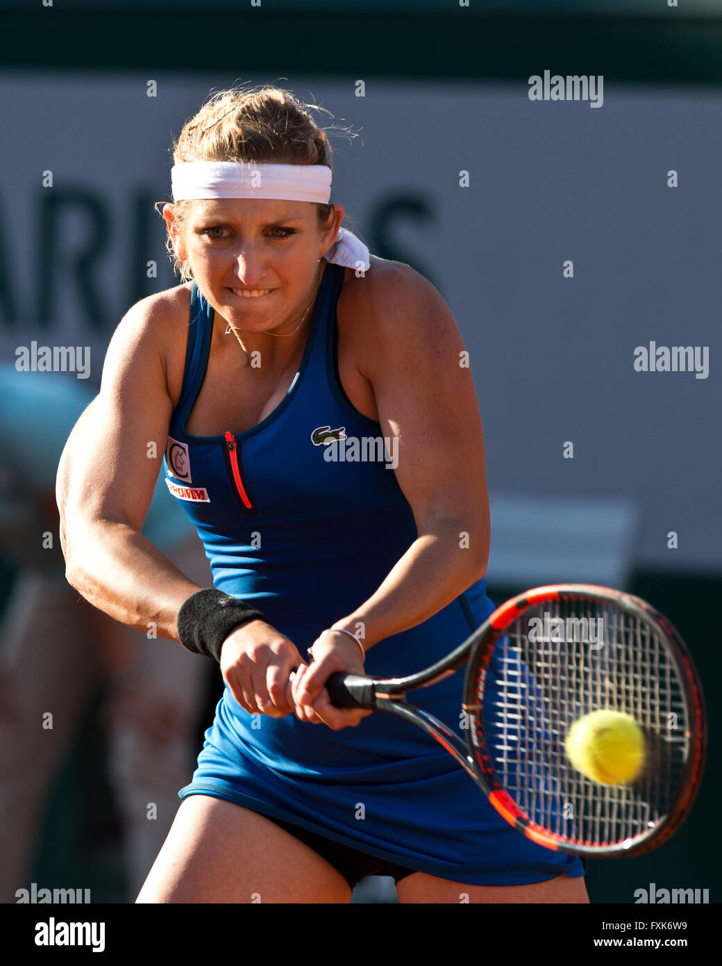 Timea Bacsinszky (SUI), Tennis, French Open 2015, Grand Slam ITF, ATP, WTA, Roland Garros, Paris, France Stock Photo