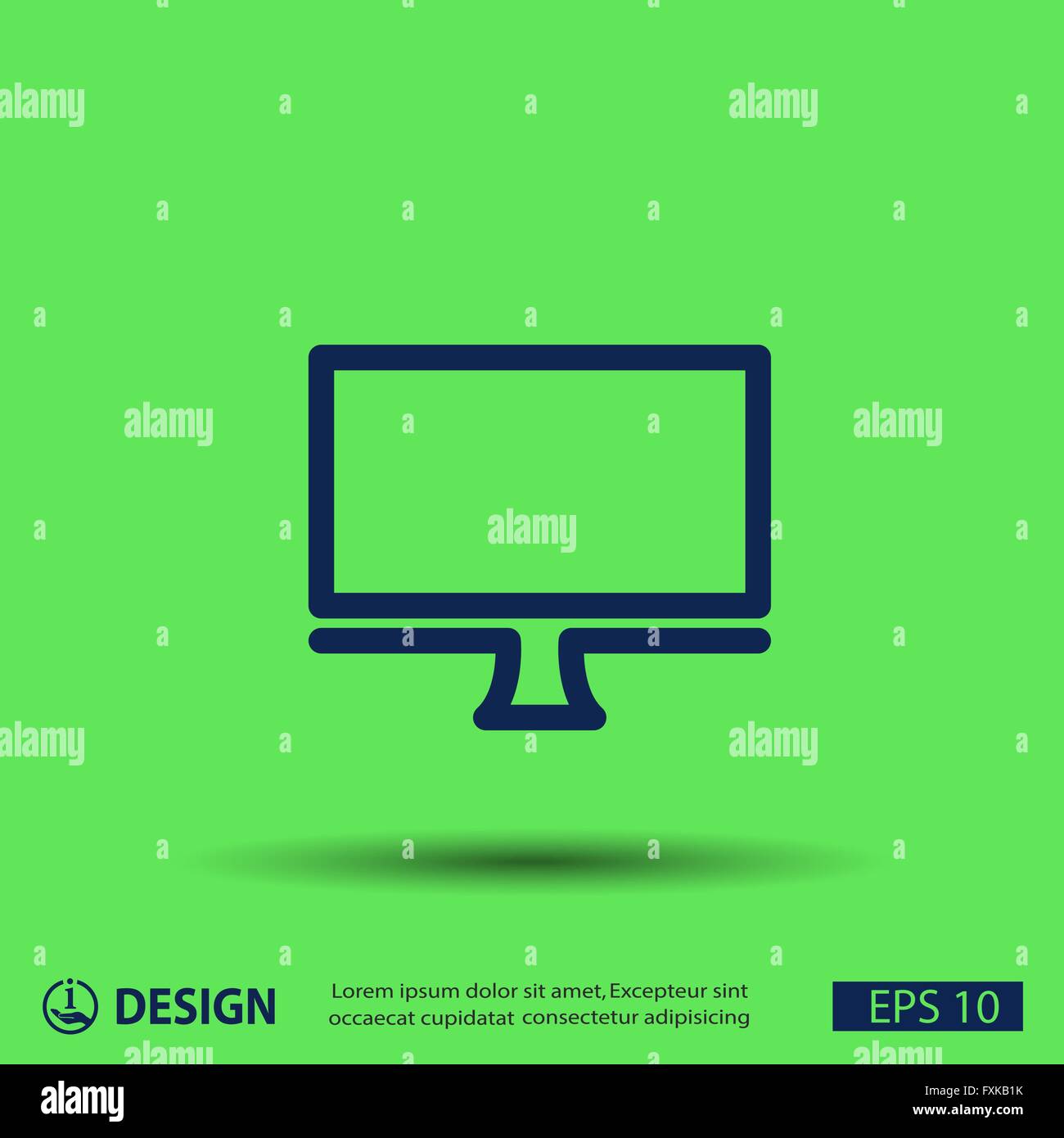 Pictograph of computer Stock Vector Image & Art - Alamy